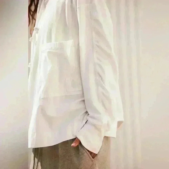 NWOT Free People Hot Shot Oversized Hoodie ~ White ~ S~ 💟🤍 - Picture 2 of 14